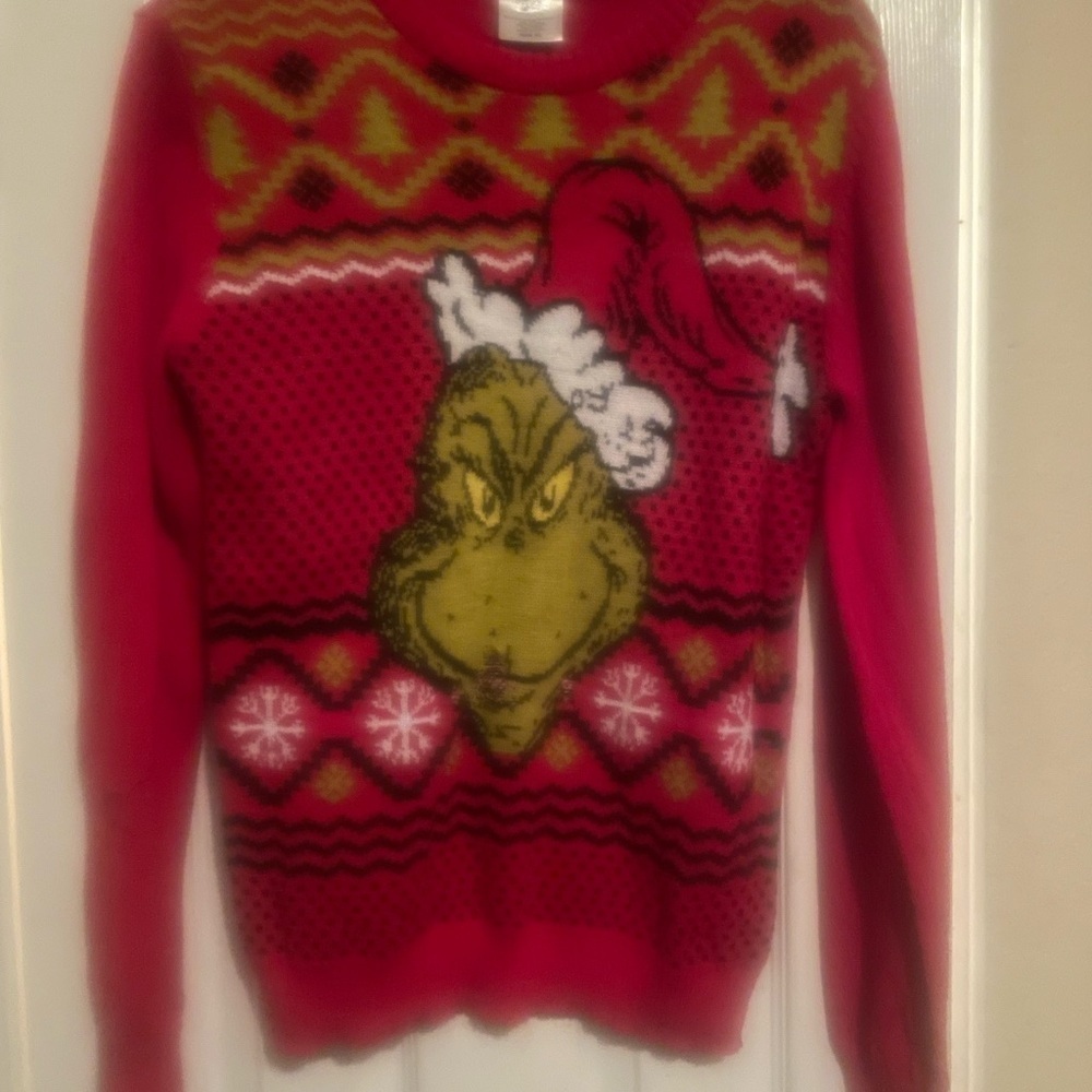 Red Grinch Christmas Sweater - Picture 3 of 3